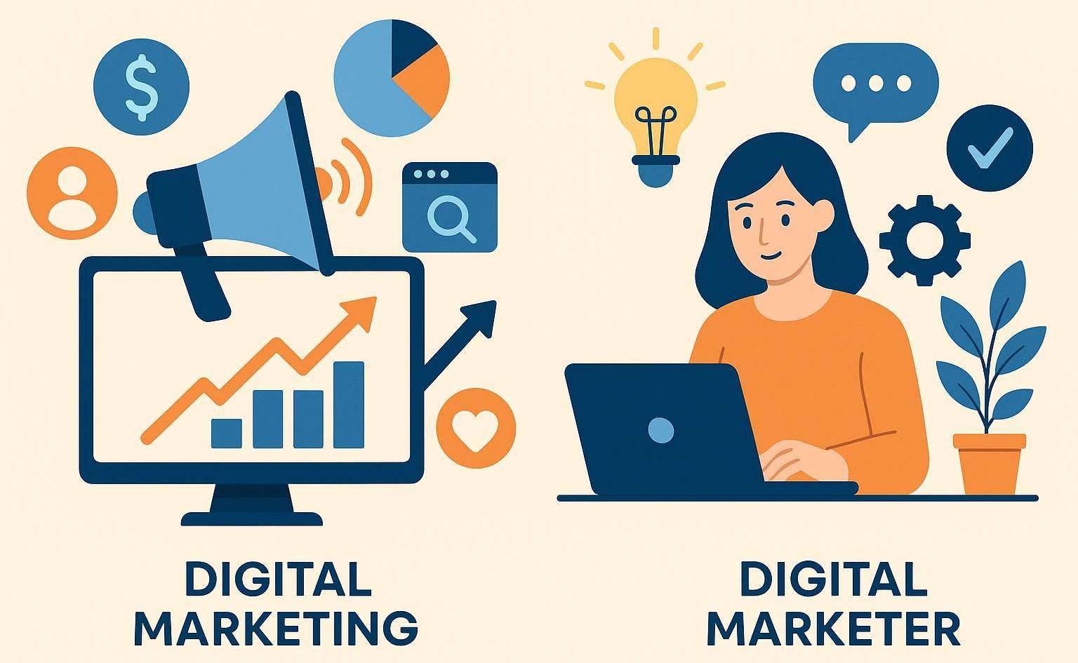 The Difference Between Digital Marketing and Digital Marketer