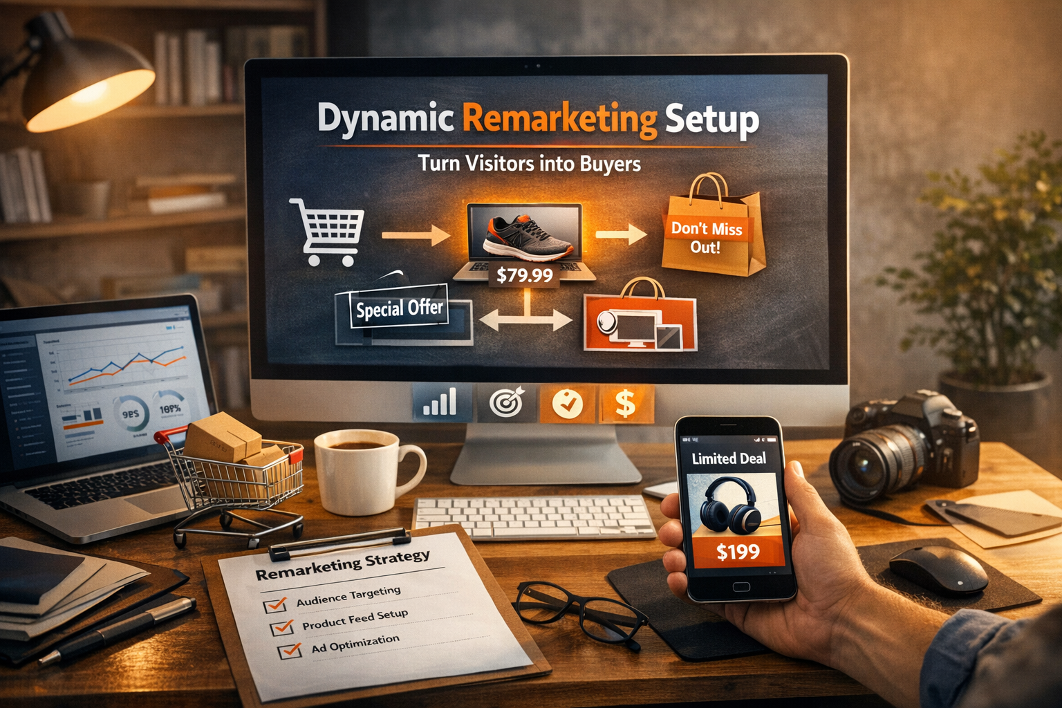 Dynamic remarketing setup